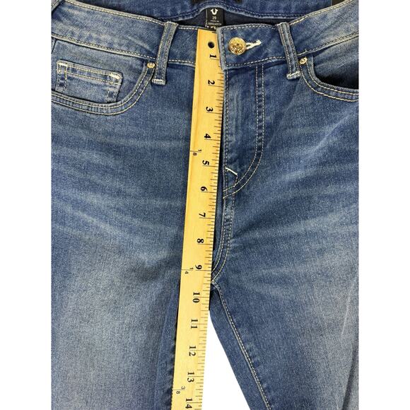 NWT True Religion Jennie Jeans Women's 29 Mid Rise Sun Kissed Washed Skinny - Picture 6 of 8